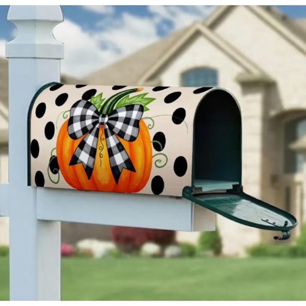 Pumpkin Mailbox Cover 18x24in Magnetic Halloween Thanksgiving